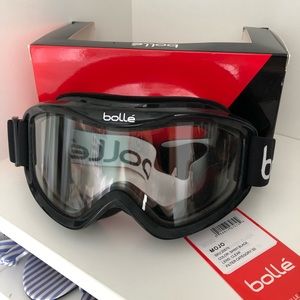Bolle MOJO Goggles - Clear and Shiny Black New